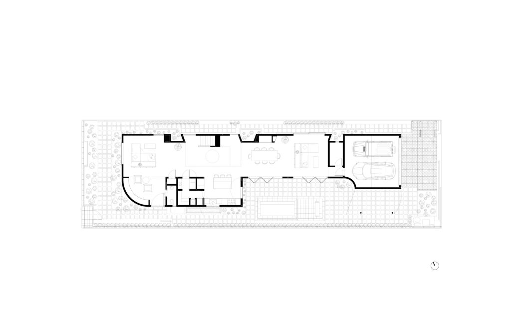 Radius House – Pritličje.