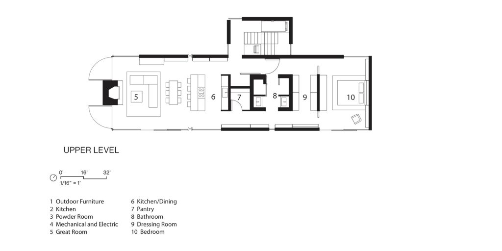 Rio House – Zgornja etaža.