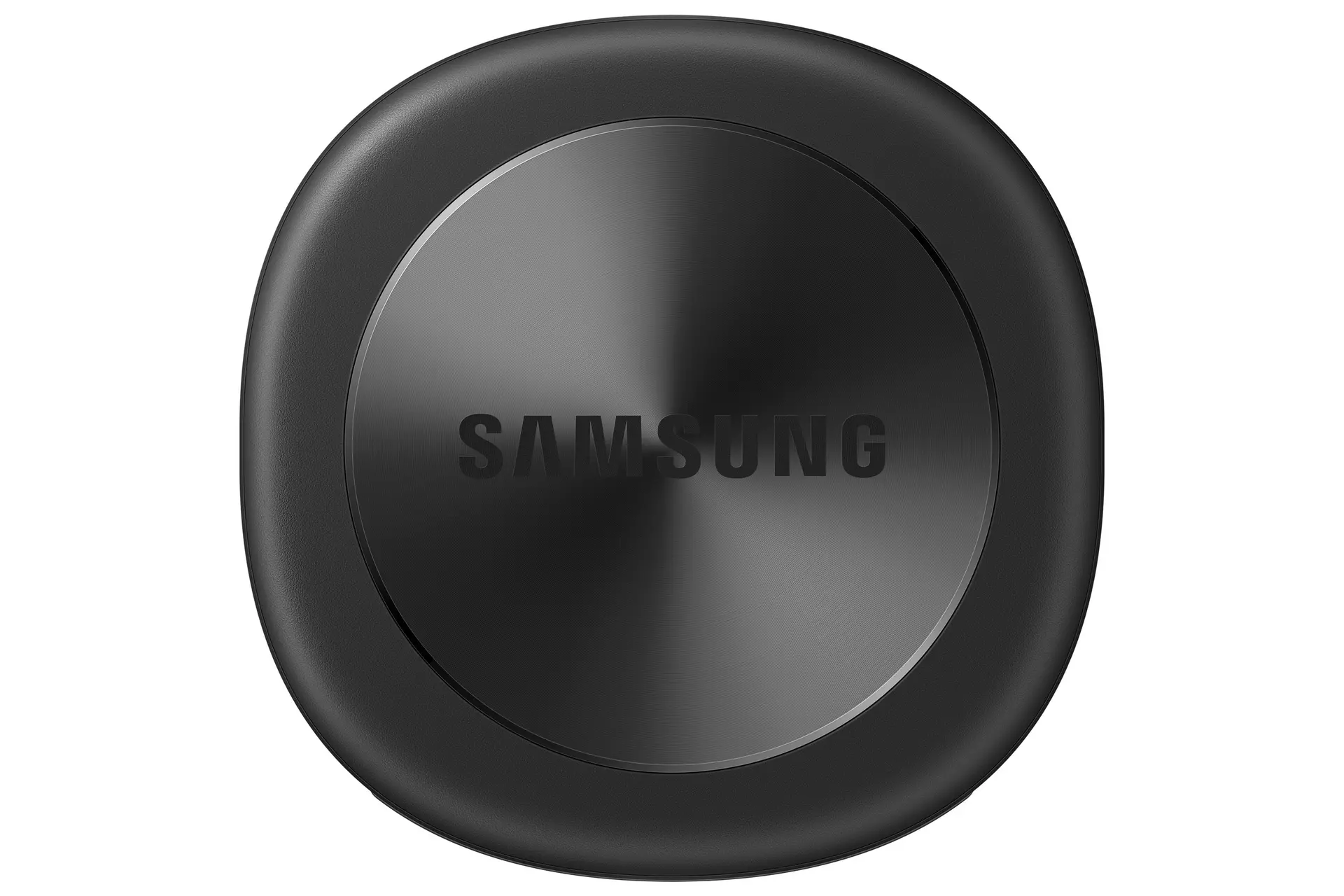 Črn sledilnik Samsung Galaxy SmartTag3 na belem ozadju